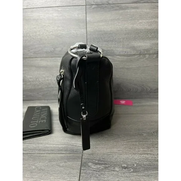 Vince Camuto Nikia Leather Convertible Backpack Vince Camuto Leather Convertible Backpack Nikia Shadow Grey  main image 2